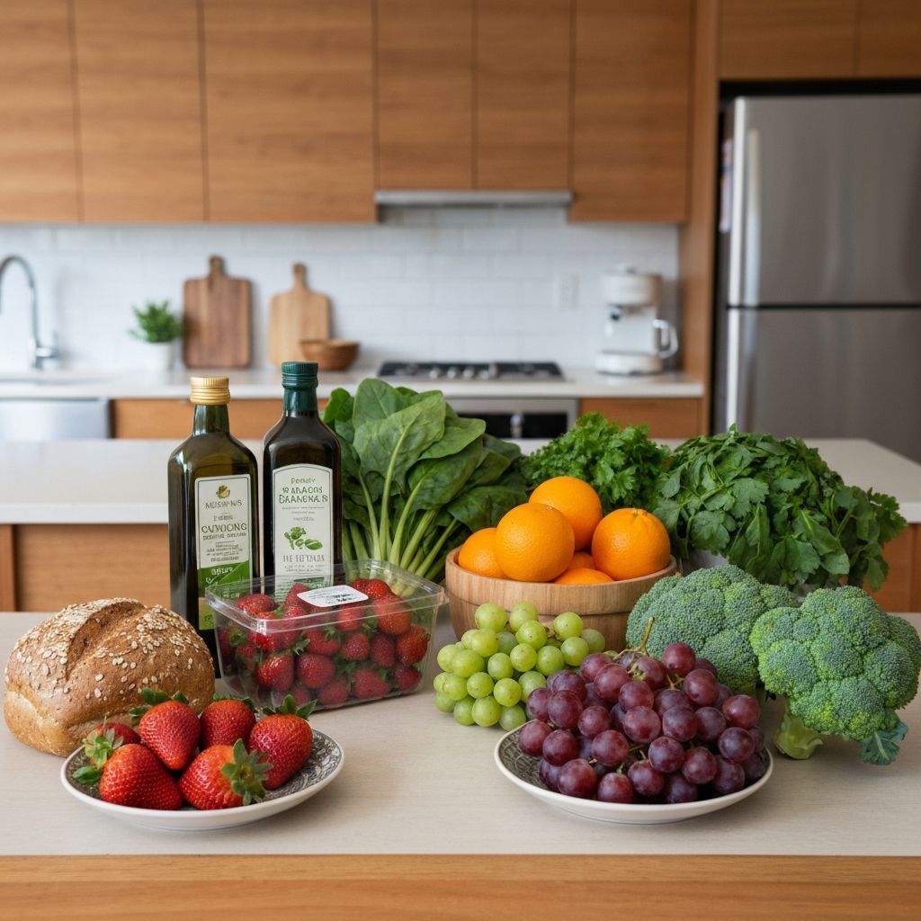 Weekly meal planning and grocery items